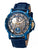 Casablanca Theorema - GM-101-15 blue case with blue leather band and gold numerals.