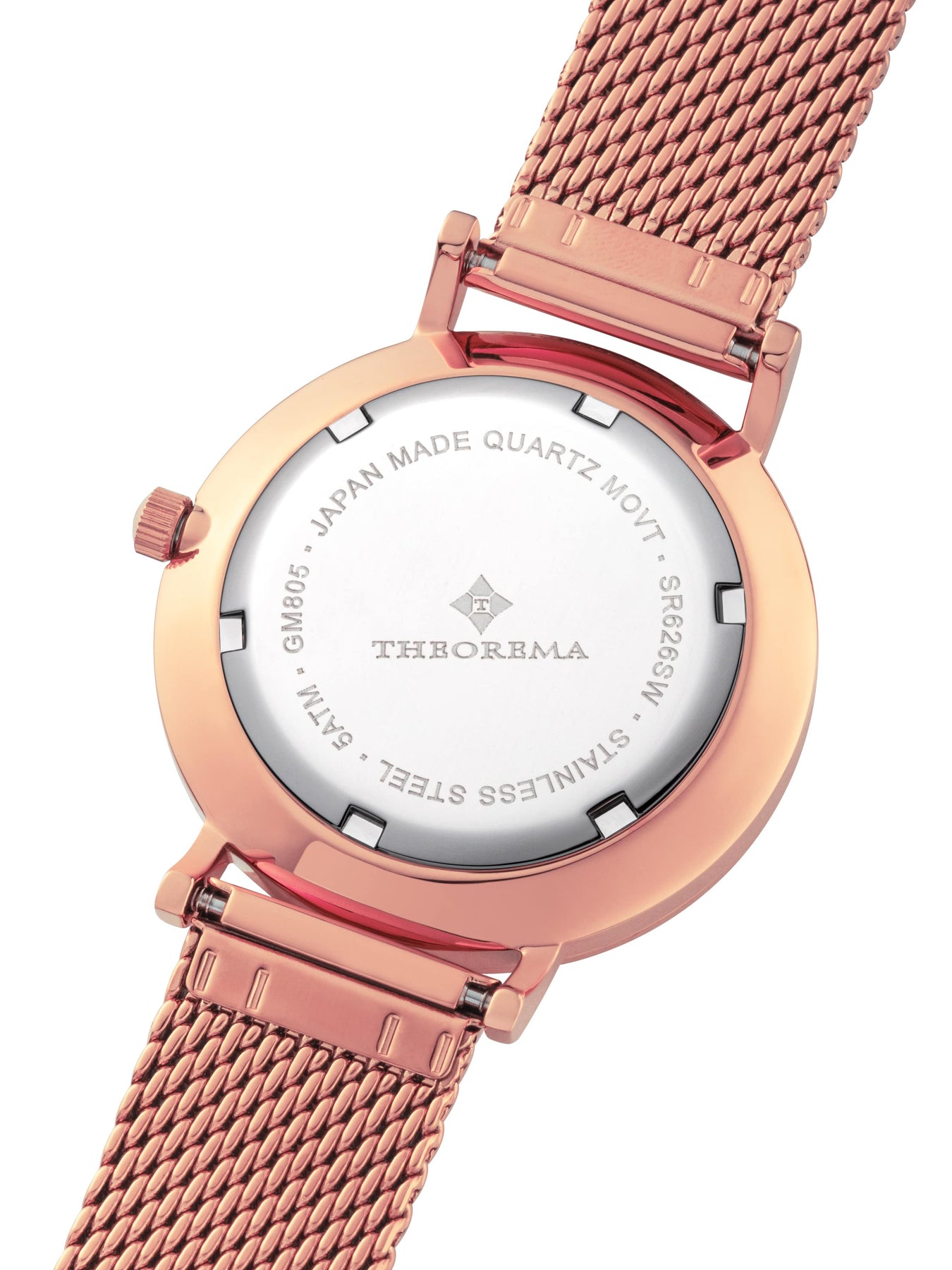 Japan made quartz movement. Stainless steel case. 5 ATM. 