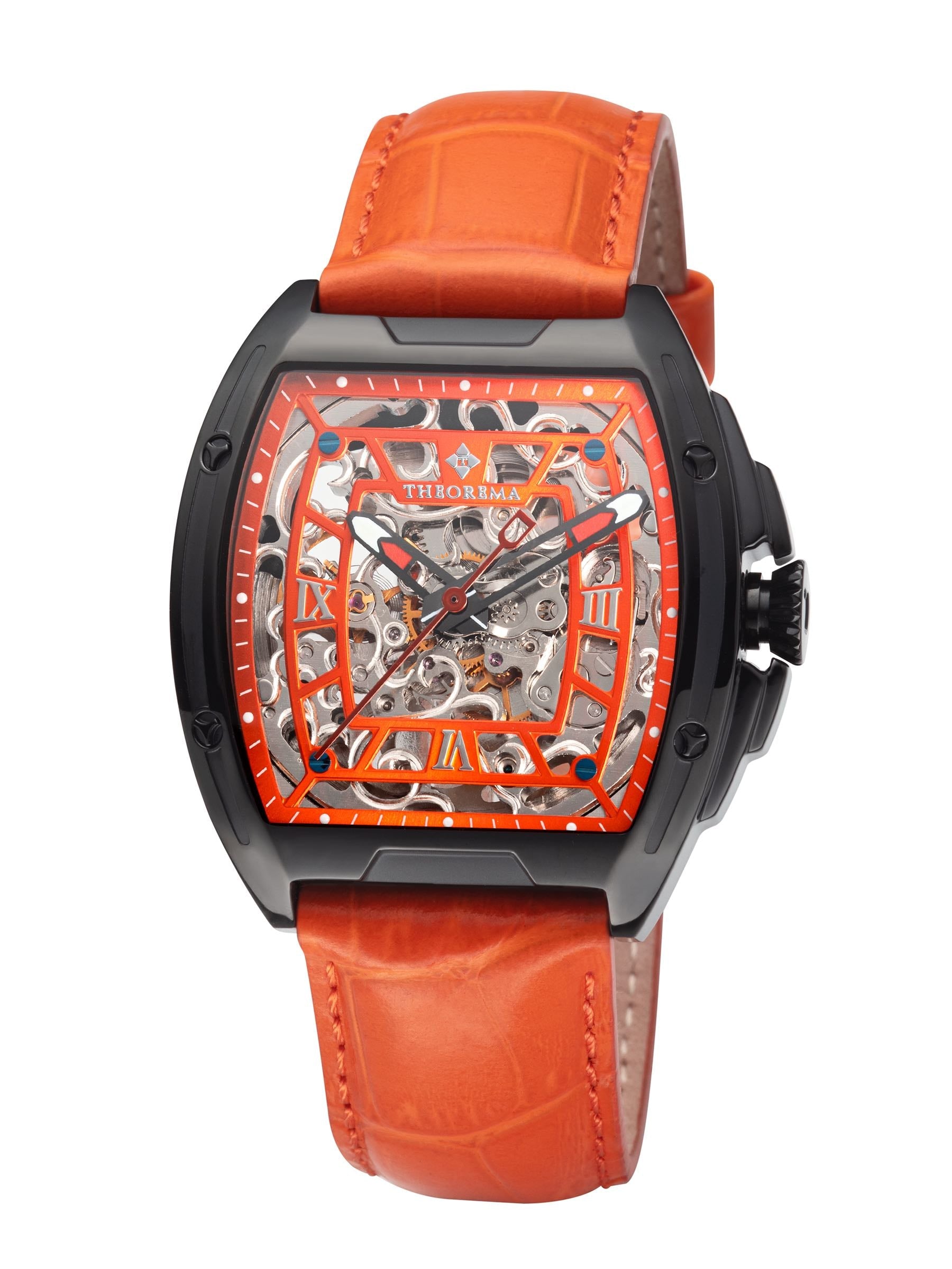 Orange Tufina Casablanca Theorema Marco Polo Uhren Dual-Time Sao