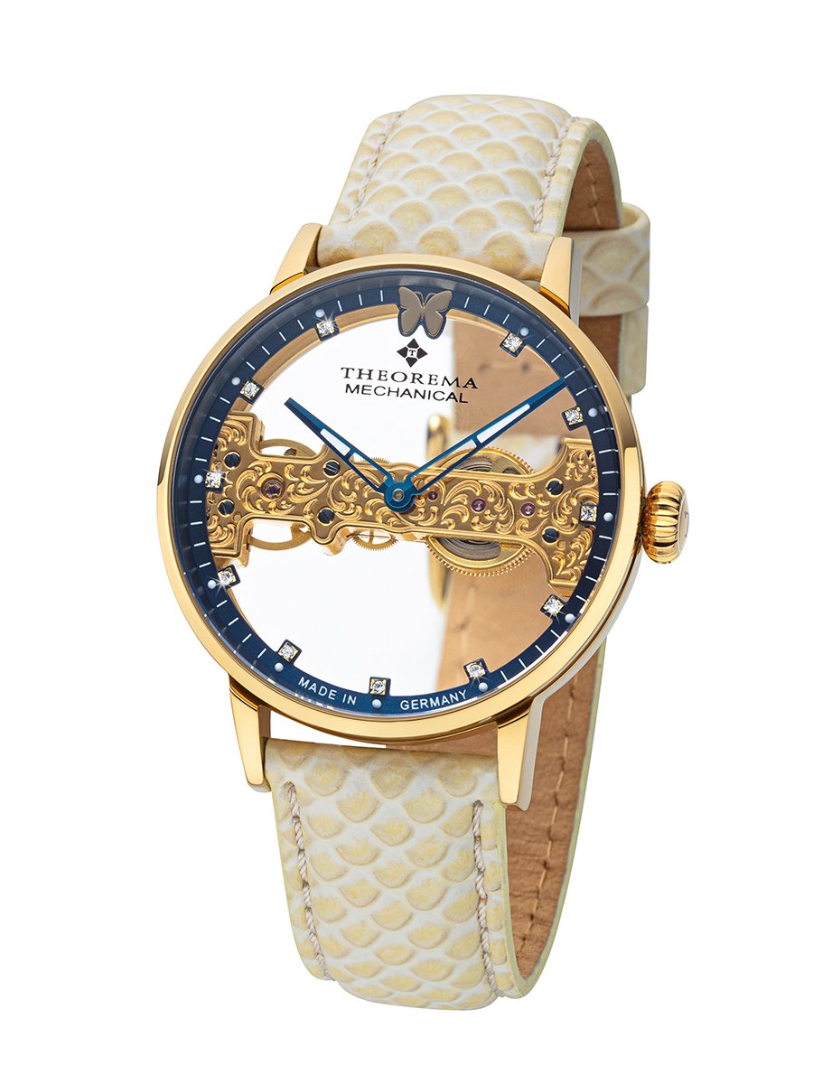 Lady Butterfly Theorema - GM-120-4 |GOLD| Handmade German Watch
