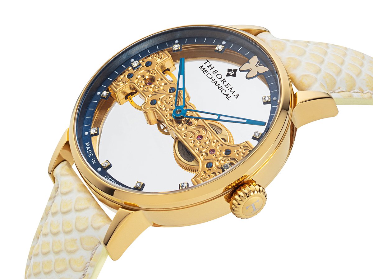 Lady Butterfly Theorema - GM-120-4 |GOLD| Handmade German Watch
