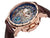 Mechanical watch with skeleton dial with rose case and rose crown 