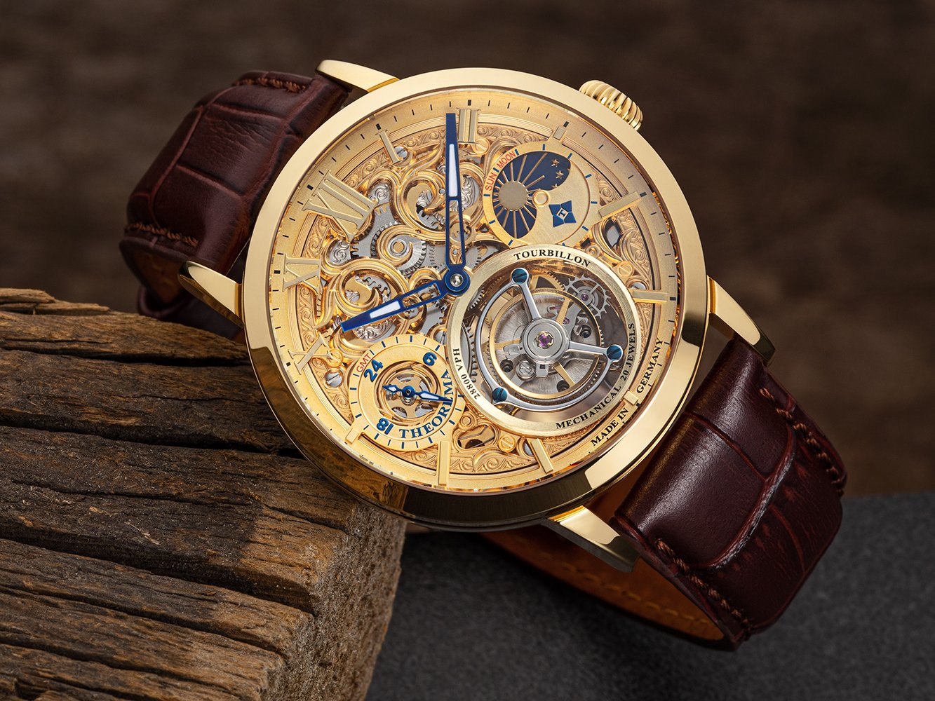 Zürich Tourbillon Theorema GM-901-2 |Gold| Handmade German Watch