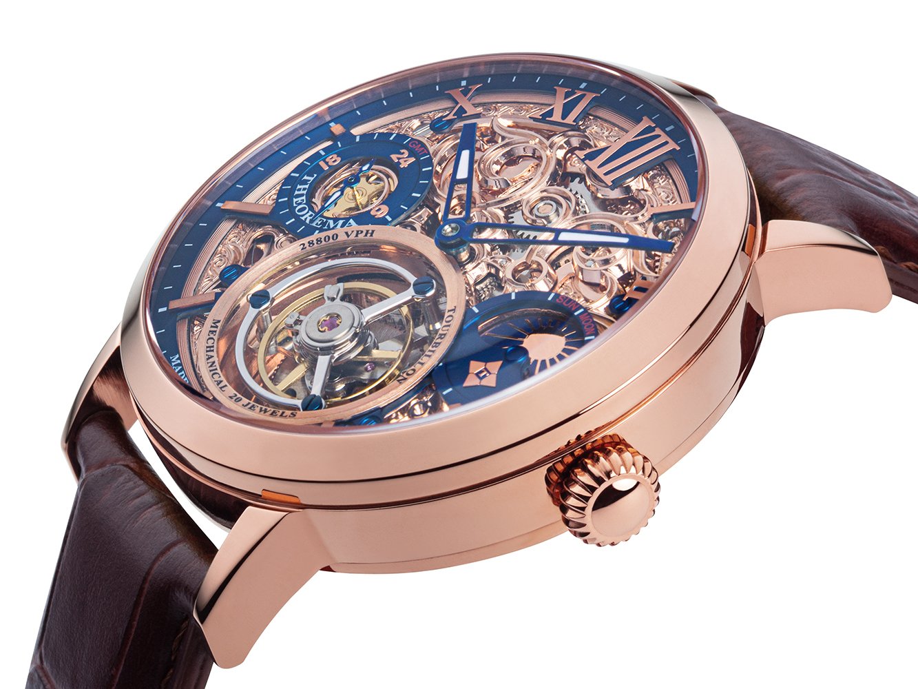 Zürich Tourbillon Theorema GM-901-4 |Rose| Handmade German Watch