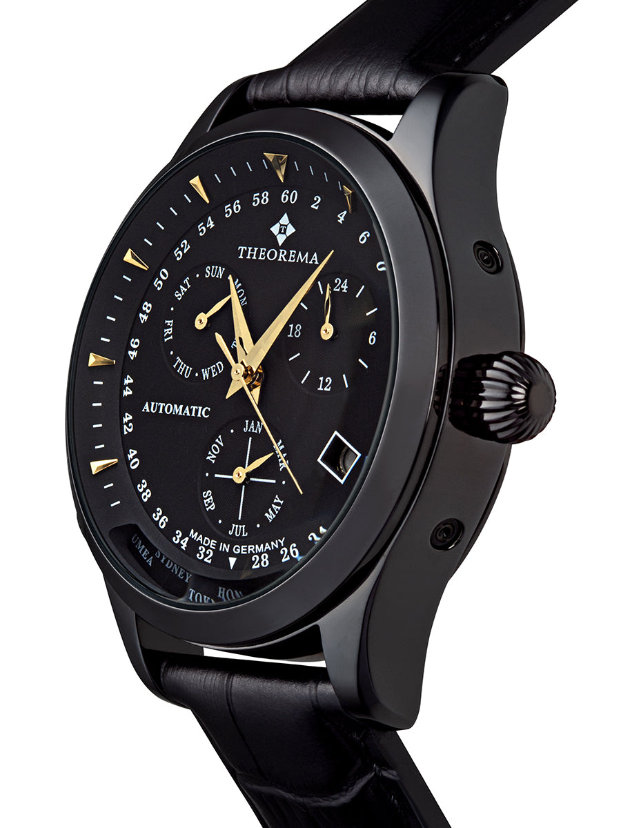 Black Case and Black Leather with black face Paragon Theorema